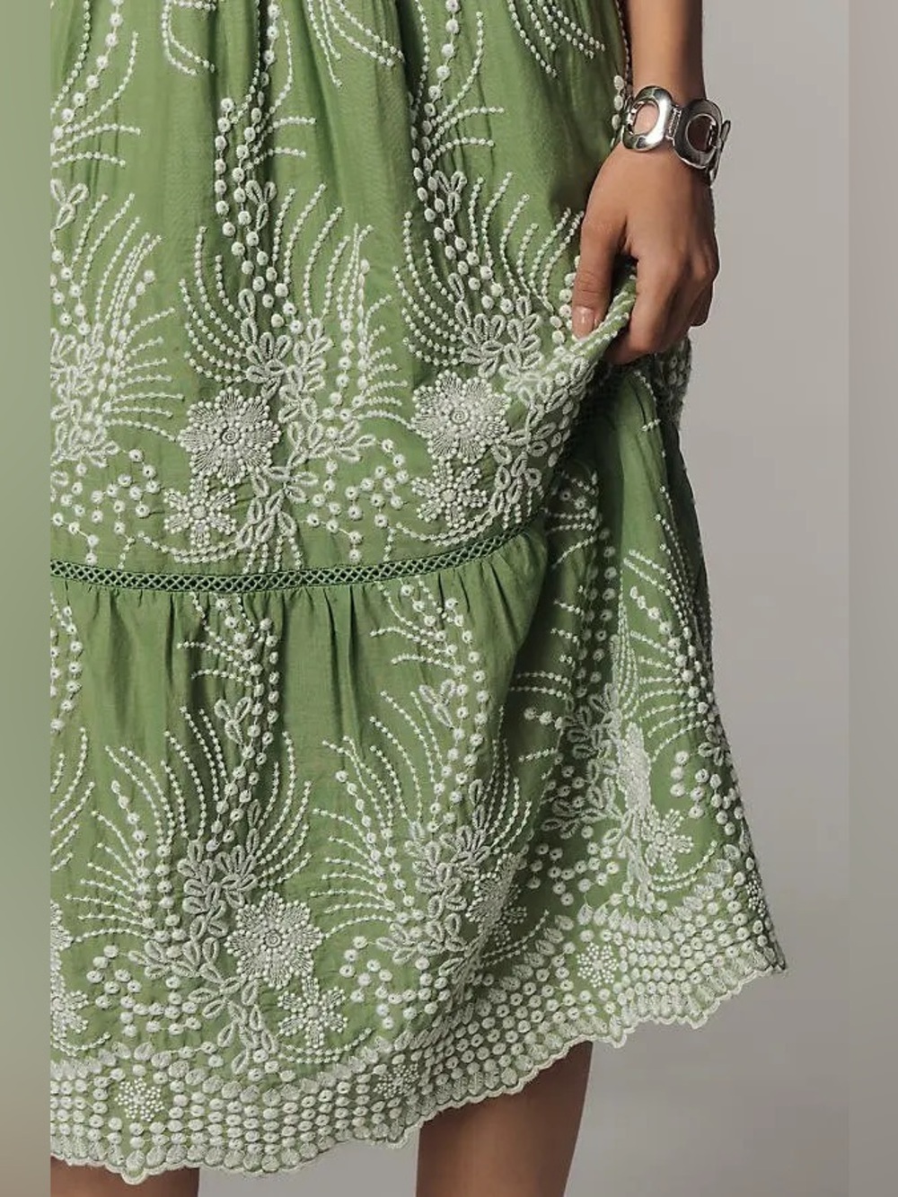 Anthropologie 
Sleeveless Sweetheart Tiered Midi Dress - Picture 3 of 13